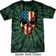 USA Skull Spider Tie Dye Shirt