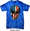 USA Skull Spider Tie Dye Shirt