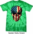 USA Skull Spider Tie Dye Shirt