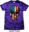 USA Skull Spider Tie Dye Shirt