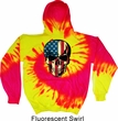 USA Skull Tie Dye Hoodie