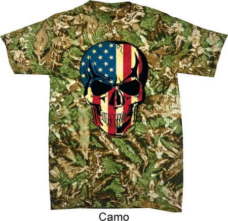 USA Skull Tie Dye Shirt