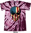 USA Skull Twist Tie Dye Shirt