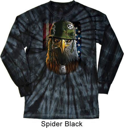 USA Tee American Eagle Long Sleeve Tie Dye Shirt