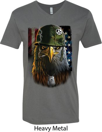 USA Tee American Eagle V-neck Shirt