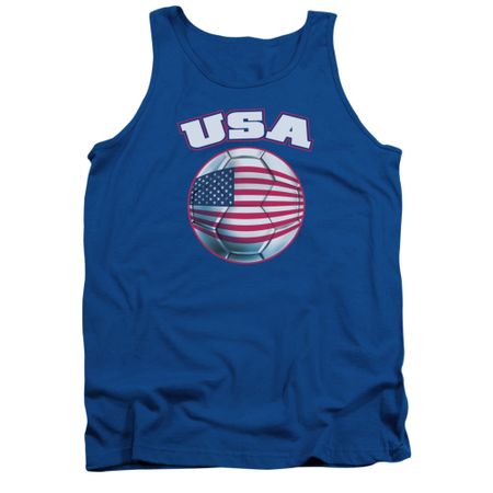 USA United States Soccer Futbol Tank Top Royal Blue Tanktop