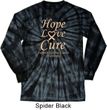 Uterine Cancer Awareness Hope Love Cure Long Sleeve Tie Dye