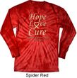 Uterine Cancer Awareness Hope Love Cure Long Sleeve Tie Dye