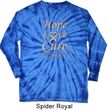 Uterine Cancer Awareness Hope Love Cure Long Sleeve Tie Dye