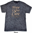 Uterine Cancer Awareness Hope Love Cure Mineral Tie Dye T-shirt