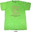 Uterine Cancer Awareness Hope Love Cure Mineral Tie Dye T-shirt