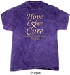 Uterine Cancer Awareness Hope Love Cure Mineral Tie Dye T-shirt