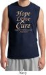 Uterine Cancer Awareness Hope Love Cure Muscle Shirt