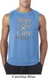 Uterine Cancer Awareness Hope Love Cure Sleeveless Shirt