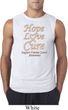 Uterine Cancer Awareness Hope Love Cure Sleeveless Shirt