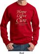 Uterine Cancer Awareness Hope Love Cure Sweatshirt
