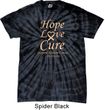 Uterine Cancer Awareness Hope Love Cure Tie Dye T-shirt