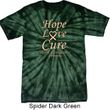 Uterine Cancer Awareness Hope Love Cure Tie Dye T-shirt