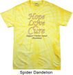 Uterine Cancer Awareness Hope Love Cure Tie Dye T-shirt