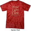 Uterine Cancer Awareness Hope Love Cure Tie Dye T-shirt