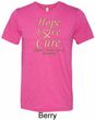 Uterine Cancer Awareness Hope Love Cure Tri Blend Tee