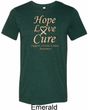 Uterine Cancer Awareness Hope Love Cure Tri Blend Tee