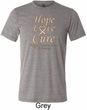 Uterine Cancer Awareness Hope Love Cure Tri Blend Tee