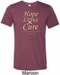 Uterine Cancer Awareness Hope Love Cure Tri Blend Tee