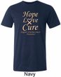 Uterine Cancer Awareness Hope Love Cure Tri Blend Tee
