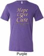 Uterine Cancer Awareness Hope Love Cure Tri Blend Tee