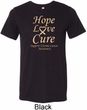 Uterine Cancer Awareness Hope Love Cure Tri Blend Tee