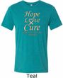 Uterine Cancer Awareness Hope Love Cure Tri Blend Tee