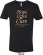 Uterine Cancer Awareness Hope Love Cure V-neck