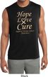 Uterine Cancer Hope Love Cure Dry Wicking Sleeveless Shirt