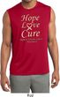 Uterine Cancer Hope Love Cure Dry Wicking Sleeveless Shirt