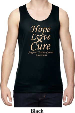 Uterine Cancer Hope Love Cure Dry Wicking Tank Top