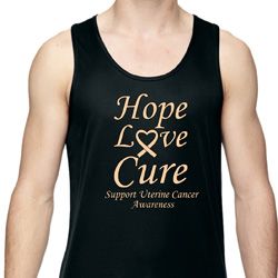 Uterine Cancer Hope Love Cure Dry Wicking Tank Top