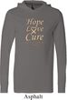 Uterine Cancer Hope Love Cure Lightweight Hoodie