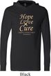 Uterine Cancer Hope Love Cure Lightweight Hoodie