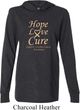 Uterine Cancer Hope Love Cure Lightweight Hoodie