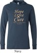 Uterine Cancer Hope Love Cure Lightweight Hoodie