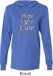 Uterine Cancer Hope Love Cure Lightweight Hoodie