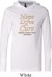 Uterine Cancer Hope Love Cure Lightweight Hoodie