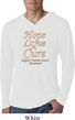 Uterine Cancer Hope Love Cure Lightweight Hoodie Tee