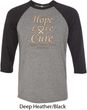Uterine Cancer Hope Love Cure Raglan Shirt
