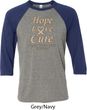 Uterine Cancer Hope Love Cure Raglan Shirt