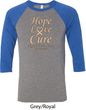 Uterine Cancer Hope Love Cure Raglan Shirt
