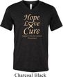 Uterine Cancer Hope Love Cure Tri Blend V-neck