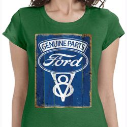 V8 Genuine Ford Parts Ladies Shirts