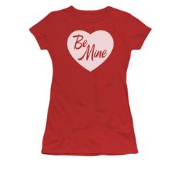 Valentine's Day Shirt Juniors Be Mine Red Tee T-Shirt